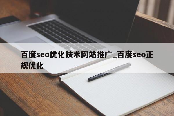 百度seo优化技术网站推广_百度seo正规优化